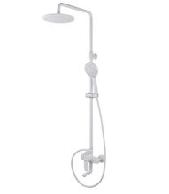 Душевая система D&K Bayern.Furth DA1523708B18, с изливом, белый матовый