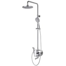 Душевая система D&K Bayern.Furth DA1524701B18, с гигиеническим душем, с изливом, цвет хром