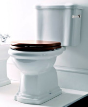 Унитаз Kerasan Retro 101301, горизонтальный выпуск, фурнитура хром