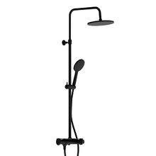 Душевая система Damixa Jupiter 977750300, термостатический, черный матовый