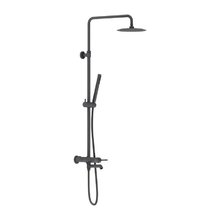 Душевая система Damixa Scandinavian Pure, с прогрессивным картриджем, черный матовый, 936740300