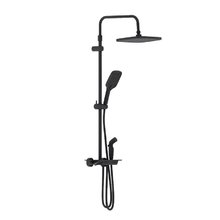 Душевая система Damixa Gala 953770300, термостатическая, с гигиеническим душем, черный матовый