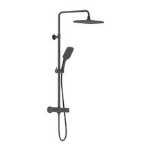 Душевая система Damixa Gala 953800300, термостатическая, черный матовый