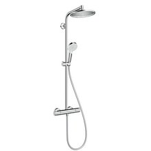 Душевая система Hansgrohe Crometta S 240 1jet Showerpipe 27267000 с термостатом, хром