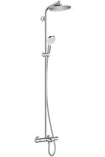 Душевая система Hansgrohe Crometta S 240 Showerpipe 27320000 1jet термостатическая, хром