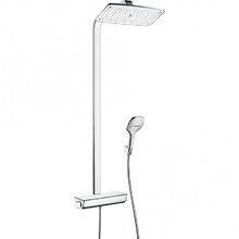 Душевая система Hansgrohe Raindance E 27112400 Showerpipe 360 1jet, термостатическая, белый/хром
