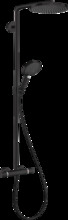 Душевая система Hansgrohe Raindance Select S Showerpipe 240 1jet PowderRain 27633670, черный матовый