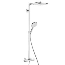Душевая система Hansgrohe Raindance Select S 27133400 Showerpipe 300 2Jet термостатическая, белый/хром