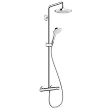 Душевая система Hansgrohe Croma Select E 27256400 180 2 jet, термостатическая, белый/хром
