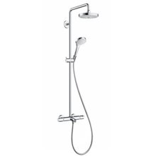 Душевая система Hansgrohe 27352400 Croma Select E 180 2jet, белый/хром
