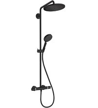Душевая система Hansgrohe Croma Select S 26890670 термостатическая, цвет чёрный матовый