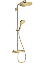 Душевая система Hansgrohe Croma Select S 26890990, термостатическая, золото