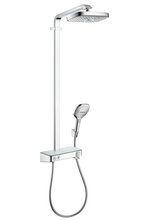 Душевая система Hansgrohe Raindance Select E Showerpipe 300 2 jet термостатическая, хром, 27126000