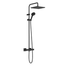Душевая система Hansgrohe Vernis Shape 26427670 Showerpipe 240 1jet, термостатическая, черный матовый
