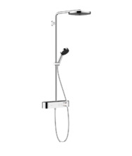 Душевая система Hansgrohe Pulsify 24220000 S, Showerpipe 260 1jet термостатическая ShowerTablet Select 400, хром