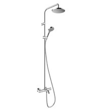 Душевая система Hansgrohe Vernis Blend 26079000, Showerpipe 200 1jet, EcoSmart термостатическая, хром
