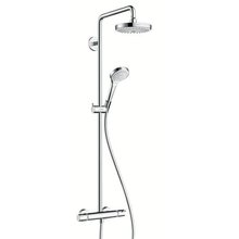 Душевая система Hansgrohe Croma Select S 180 2jet Showerpipe EcoSmart 27254400, белый/хром