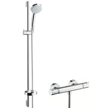 Душевая система Hansgrohe Croma 100 27033000 Vario EcoSmart/Ecostat Comfort Combi, термостатическая, хром