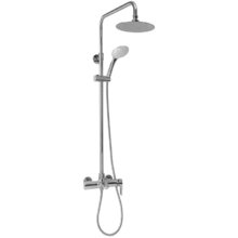 Душевая система Jacob Delafon Aleo E97825RU-4-CP, верхний душ круглый, хром