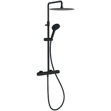 Душевая система Jacob Delafon Metro с термостатическим смесителем, черный матовый, E26588-BL