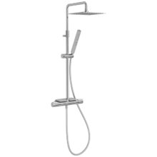 Душевая система Jacob Delafon Metro E26596-CP с полкой и термостатическим смесителем, хром