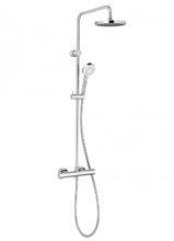 Душевая система Kludi Logo Dual Shower System 6809405-00 с термостатом, ручная лейка 1S, хром