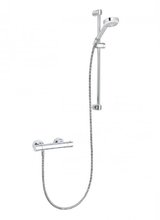 Душевая система Kludi Logo 6857505-00 Shower Duo System с термостатом, штанга 60 см, хром