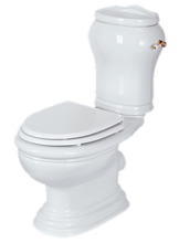 Напольный унитаз моноблок Migliore Milady 31282 выпуск в стену, бронза