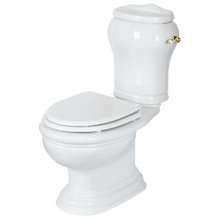 Напольный унитаз моноблок Migliore Milady выпуск в пол, золото, 30391