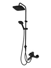 Душевая система Orange Karl M05-934b с фиксированным изливом, черный матовый