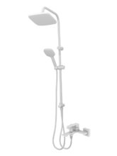 Душевая система Orange Lutz M04-944w с фиксированным изливом, белый матовый