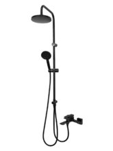 Душевая система Orange Lutz M04-932b с фиксированным изливом, черный матовый