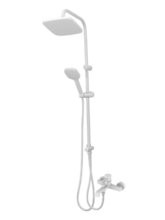 Душевая система Orange Karl M05-934w с фиксированным изливом, белый матовый