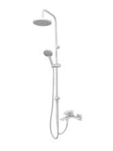 Душевая система Orange Lutz M04-932w с фиксированным изливом, белый матовый