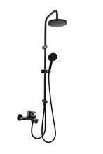 Душевая система Orange Aristo M19-932b с фиксированным изливом, черный матовый