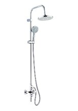 Душевая система Orange Push M01-911cr с поворотным изливом, хром