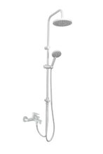 Душевая система Orange Aristo M19-932w с фиксированным изливом, белый матовый