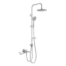 Душевая система Orange Organic M27-933cr, со смесителем, изливом и тропическим душем, цвет хром