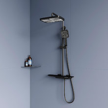 Душевая система RGW Shower Panels 51140134-04 SP-34B, термостатическая, цвет черный матовый