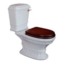 Напольный унитаз Migliore Gianeta с ручкой слива/с кнопкой, выпуск в стену, фурнитура золото, 31175/31172