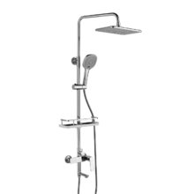 Душевая система Rossinka, с изливом, хром, RS27-46