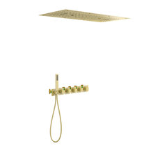 Душевая система Timo Petruma SX-5329/17SM, термостатическая, цвет золото матовое