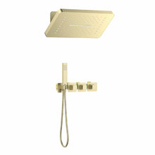 Душевая система Timo Petruma SX-5249/17SM, термостатическая, цвет золото матовое