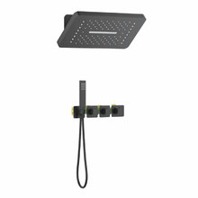 Душевая система Timo Petruma SX-5249/03SM, термостатическая, цвет черный матовый