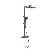 Душевая система Vincea VSFS-411GM, с каскадным изливом, воронёная сталь, gunmetal