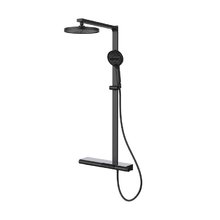 Душевая система Vincea Aspire VSFS-4AS1MB, с каскадным изливом, цвет черный матовый