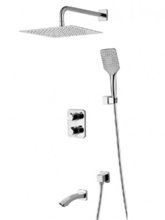 Душевая система Lemark Yeti LM7842C, термостатическая, хром