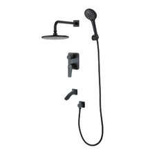 Душевая система Lemark Bronx LM3722BL, чёрный