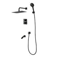 Душевая система Lemark Bronx LM3742BL, термостатическая, черный