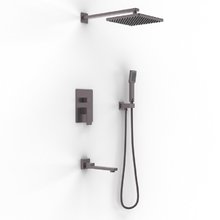 Душевая система Berges Nardis 3S, 071012, вороненая сталь, gunmetal